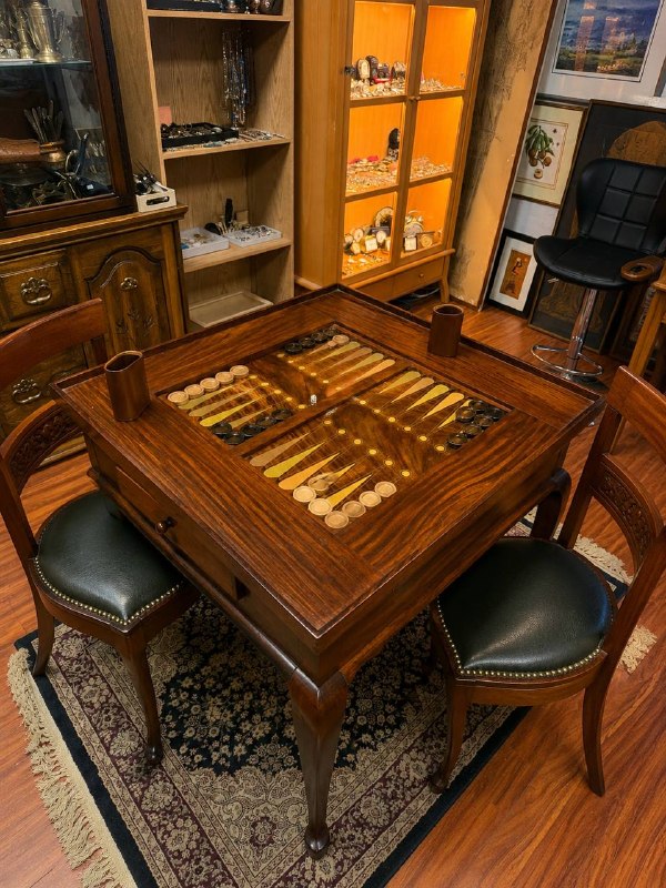 exquisite handcrafted game table