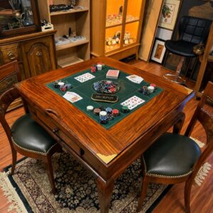 exquisite handcrafted game table