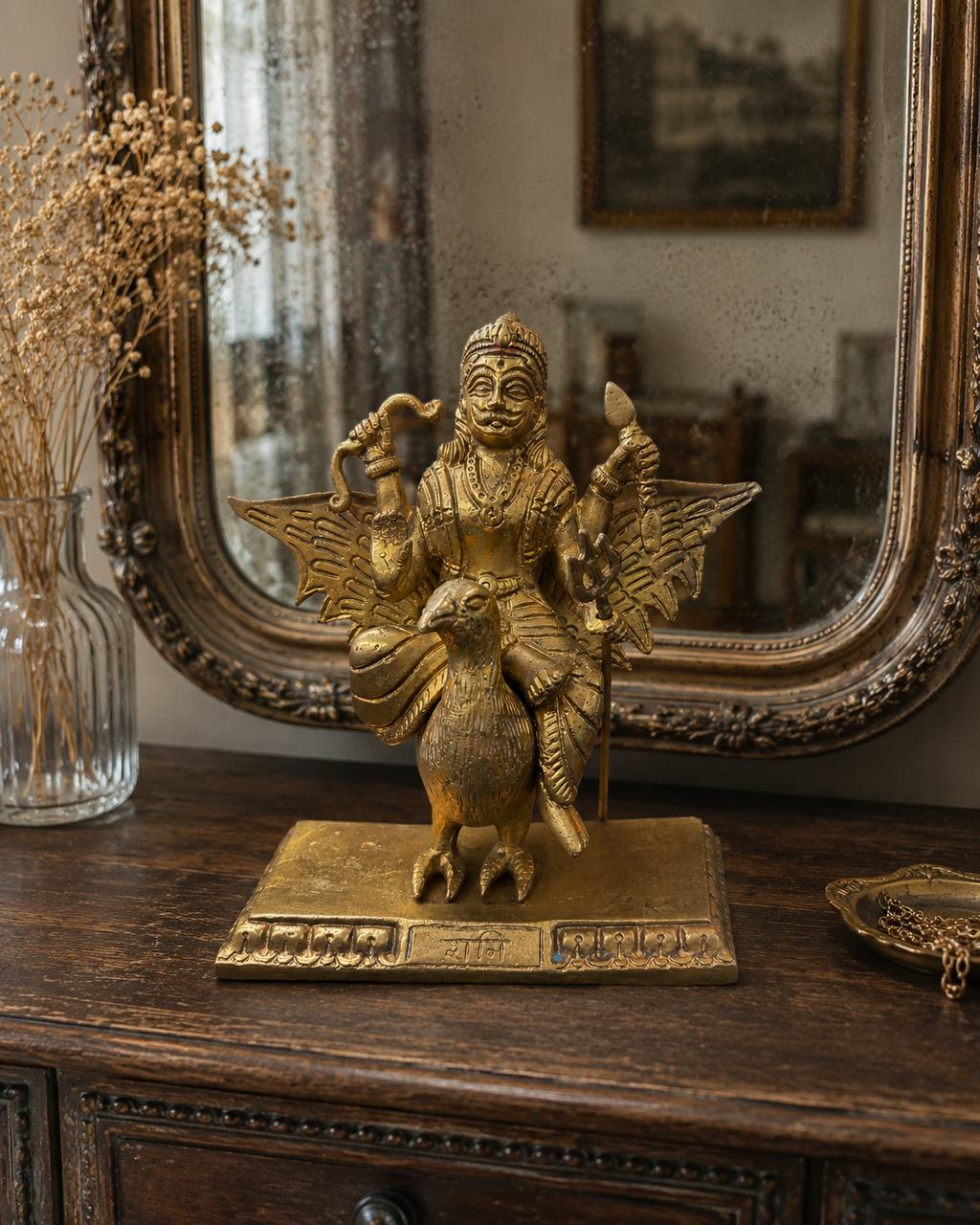 Vintage Brass Garuda Statue - Image 2