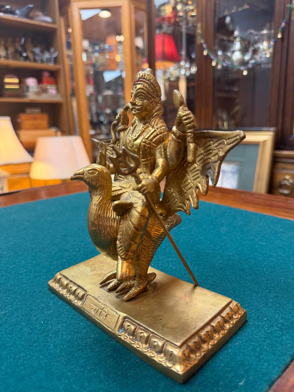 Vintage Brass Garuda Statue - Image 4